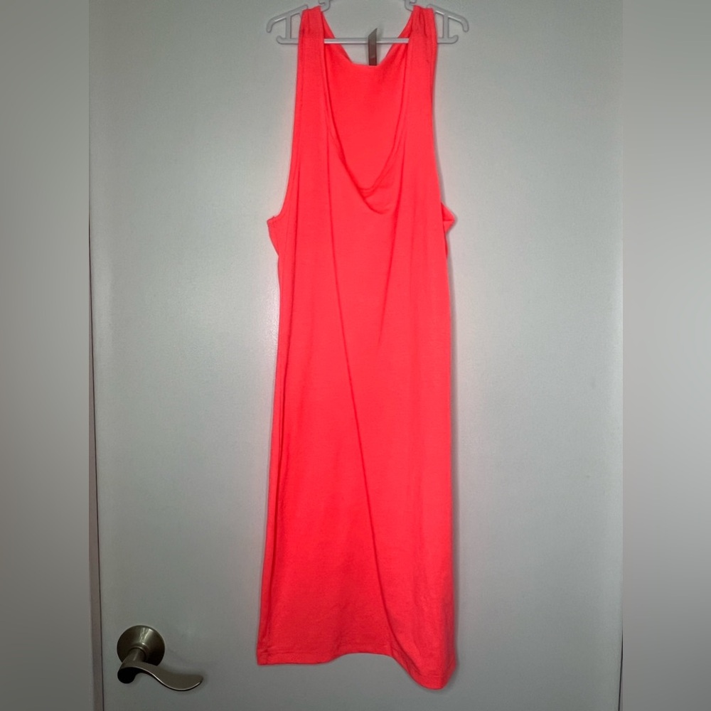 neon pink dress
